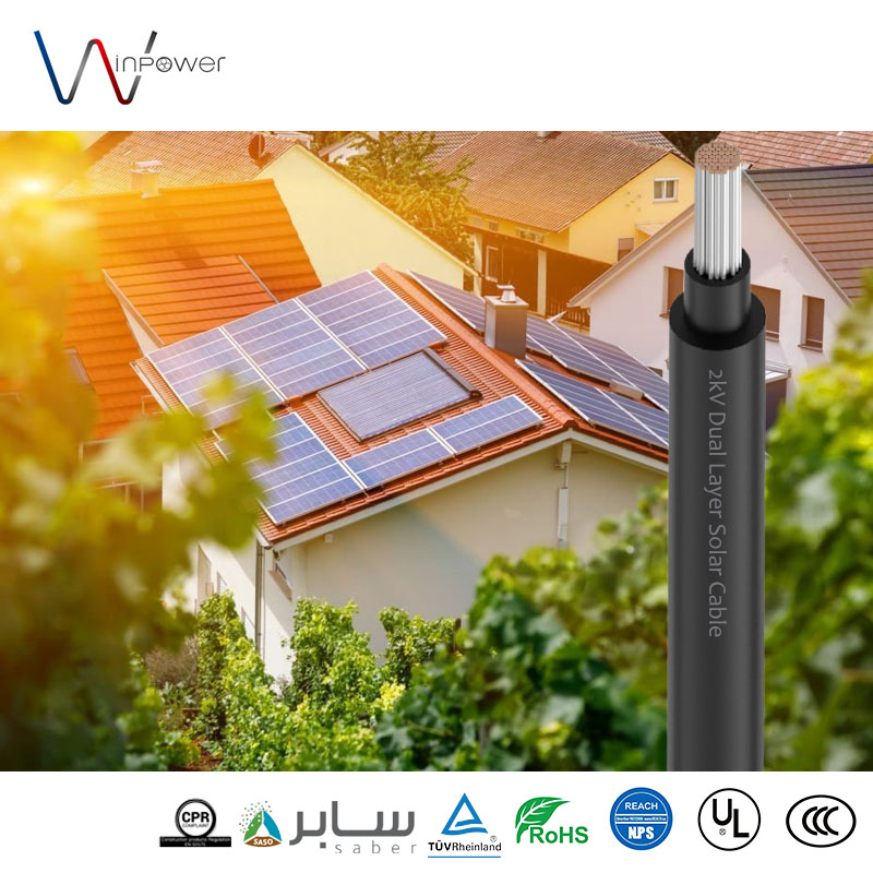 Conductor Pv Module Wholesale 2kV RPVU90/RPVU105 Solar PV Cable | Dual Layer XLPO ...